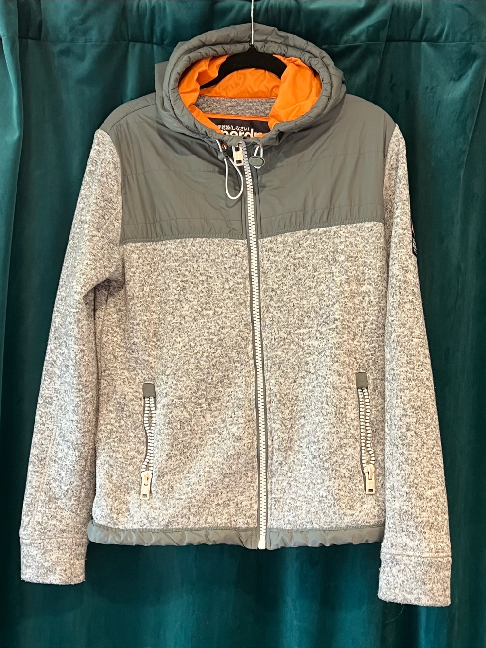 Superdry Men’s Fuji Storm Polar Zip Hooded Jacket.